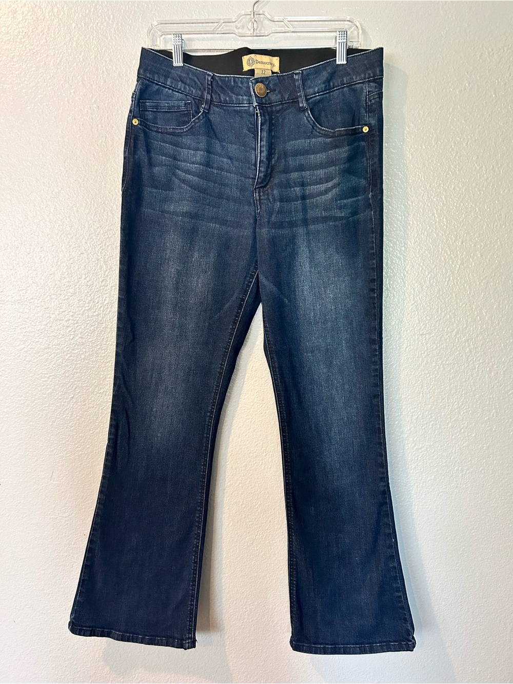 Democracy "Ab"solution Bootcut Jeans Blue Dark Wash. Size 12